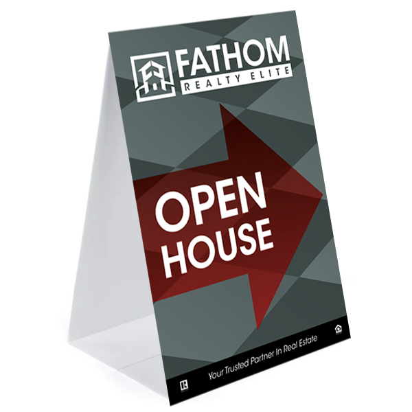 Show details for 24" x 36" Open House Triangle Sign
