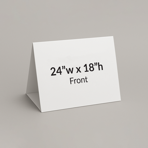 Show details for Uploadable Coroplast 24x18 Triangle Sign