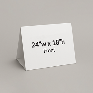 Show details for Uploadable Coroplast 24x18 Triangle Sign