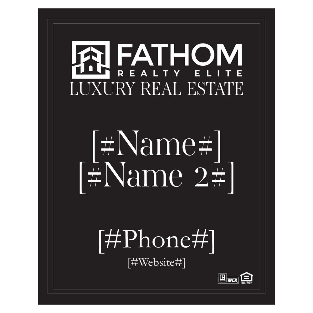 Show details for Luxury 24x30 Listing Sign - Coroplast