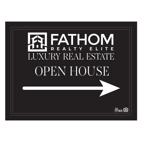 Show details for Luxury 24x18 Open House - 2 Sided - Metal