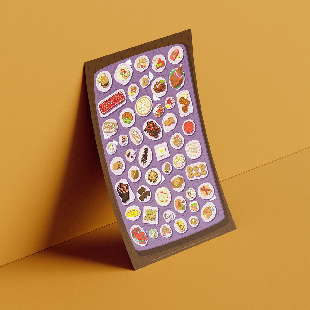 Show details for American Potluck Print