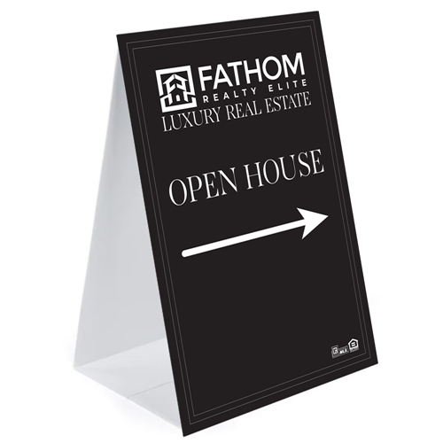 Show details for Luxury 24x36 Open House Triangle Sign