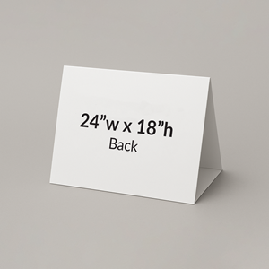 Show details for Uploadable Coroplast 24x18 Triangle Sign